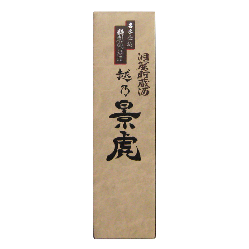越乃景虎 洞窟貯蔵酒 名水純米（化粧箱付）1.8L